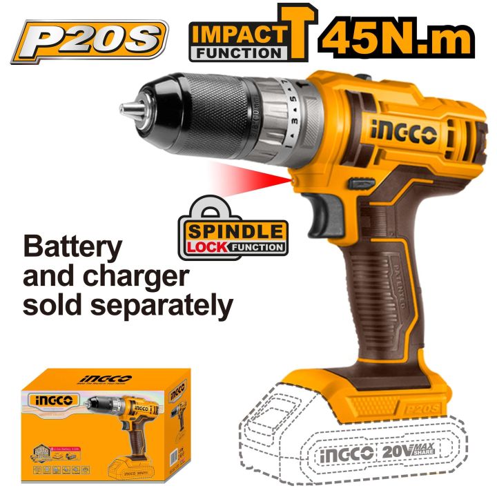 ABST - Ingco CIDLI201455 Cordless Impact Drill | Daraz.pk