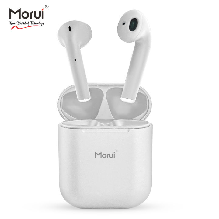 Morui Airpods (A2) - Wireless Earbuds - Gaming earbuds With ENC Noise Reduction For Clear Sound - Bluetooth Airbuds - TWS Bluetooth headphones - Including Free Case - Water Resistance - 3 Months Warranty.