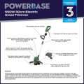 Powerbase Electric Grass Trimmer 550W 30cm. 