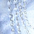 12 Pieces 30cm Clear Crystal Bead Strands 14mm Sparkly K9 Crystal Glass Octagon Beads Chandelier Lamp Bead Chain Hanging Ornament for DIY Christmas Tree Wedding Door Curtain Jewelry Decoration. 