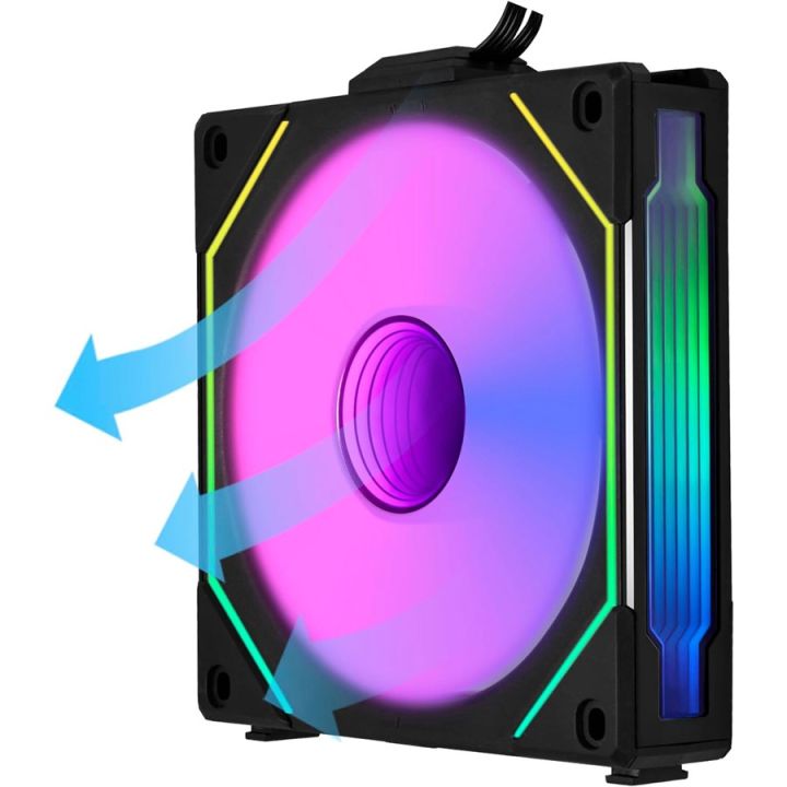 Lian Li Uni Fan SL-Infinity 120 RGB Reverse Blade Case Fan - Black - UF-RSLIN120-1B