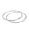 Round Hoop Silver Earring For Girls. 