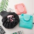 2 Pcs - Portable drawstring Cosmetic Bag Women Travel Necessarie Make up Organizer Female Toiletry Kit Case Makeup Wash Storage Pouch. 