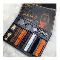 Crown 4+1 / S100 / Ultra 7 in 1 / i30 pro max suit / K700 / Crown 7+2 / Ultra 10 in 1 / Y60 / DT900 / i20 ultra max suit / S10 Ultra 2 / Crown 9+1 / Crown 7+1 - Smartwatch with extra straps - wireless charging smart watch - bluetooth call watch for boys. 