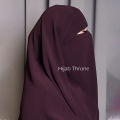 Two-Layer Niqab Hijab, Super Breathable, Premium Korean Wool Chiffon, Medium Size. 