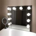 Vanity Lights Kit Hollywood Style Makeup 10 LED Light Bulbs Dressing Mirrors, Dimmable Switch, Power Plug. 