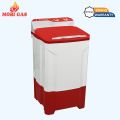 Mobi Gas MWM-565 Semi Automatic Washing Machine 10KG – Heavy Duty Plastic Body, Pure Copper Motor, Dual Spin, Blue / Red. 