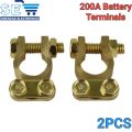 2PCS 200A Battery Terminal Brass + Steel Universal Auto Metal UPS Battery Terminals. 