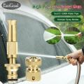 High Pressure Water Nozzle - Multiple Modes - Adjustable Hose Nozzle- High Pressure Washer Shower  -  High Pressure Brass Nozzle for Car, Bike, Window Cleaning, Plant Gardening -. 