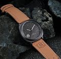 Brown Strap Analog Leather Watch For Men / Stylish Unique Mens Styles Watches For Boys. 