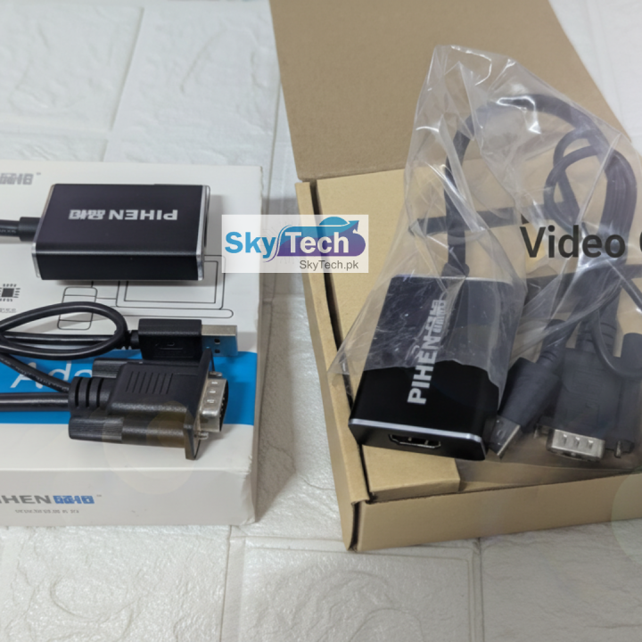 VGA to HDMI Adapter Converter Cable - Full HD 1080p with Audio Support ...