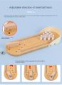 Mini Bowling spil Set for Kids Wooden Mini Bowling Interactive Parent-Child Desk Toy Polished Developmental Relaxing Mini Bowling Game for 3+ Years Old Sporting Supplies educational wooden mini bowling indoor Creative Gift game. 