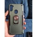 Samsung Galaxy A11  Back Case Cover Armor Rugged Military Shockproof Car Holder Ring. 