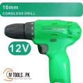 12V Cordless Drill Kit with Battery and Charger | Variable Speed Drill Cordless Driver | 12V/1.5Ah Battery | 600 RPM - 10mm Drill Capacity By JV Tools. 