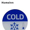 Waterproof Temperature Indicators 6pcs Hot Cold Sign Stickers for Child Safety Waterproof Acrylic Labels with Thermometer Pattern for Faucets Sinks Prevent Burns Reminder. 