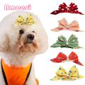 Ameesi Cat Hair Clip Comfortable Polka Dots Pet Cat Dog Bowknot Hair Accessories. 