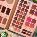 Julystar  New Fashionable Book Palette Makeup Eyeshadow Palette Pearlescent Matte Highlight Powder Blusher Contour makeup palette kit for girls and for women. 
