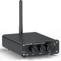 Fosi Audio BT10A Bluetooth 5.0 Stereo Audio Amplifier Receiver 2 Channel Class D Mini Hi-Fi Integrated Amplifier Suitable for Home Speaker 50W x2 TPA3116. 