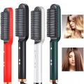 Hair Straightening Brush For Girls Electric Hair Straightener Curler Heating Styling Comb Straightening and Curling Hair 2 in 1 Styling Tool Three-minute styling straight hair comb. 