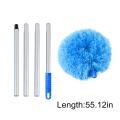 Removable and Washable Microfiber Ceiling Fan Cleaner Duster with Duster Hooks, 55.12Inch Ceiling Fan Blade Cleaner with Extendable Long Handle Removable Suitable for Household Dust Removal. 