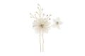 Hand-made silk flower pearl hair accessories hair clip Crystal bride style head with hair clip women's 3 pieces outfit. 