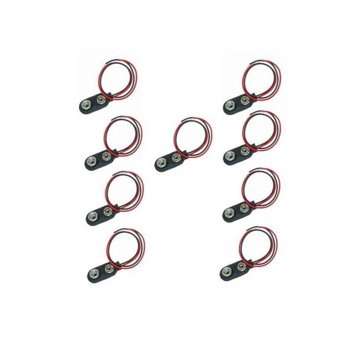 Pack of 10 - 9V Battery Clip