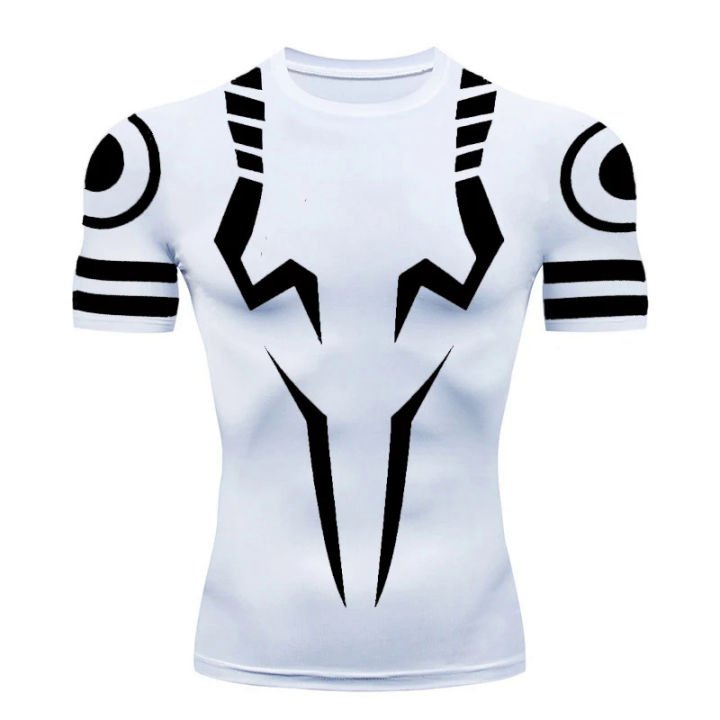 Anime Jujutsu Kaisen 3D Print Compression Shirts for Men Gym Workout Fitness Undershirt Athletic Quick Dry T-Shirt Tees Tops