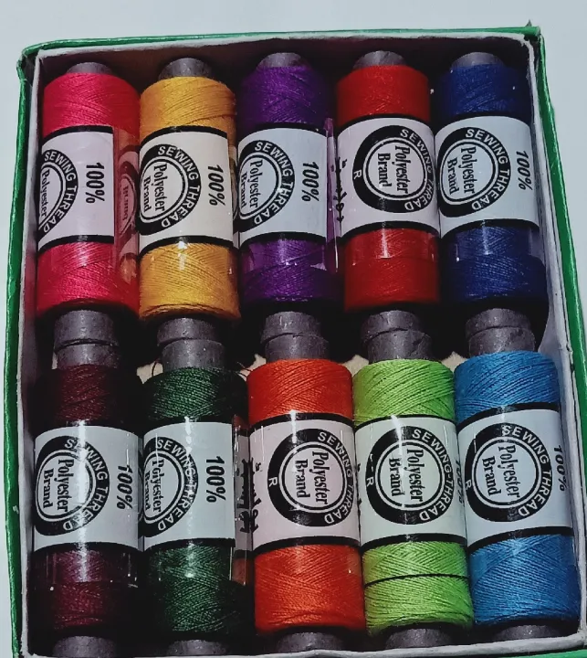 Sewing%20Machine%20Thread%2010%20Spools%20Multi%20Colour%20Box%20100%25%20Polyester%20Nalkii%20Dhaaga%20Reel%20-%20Image%202