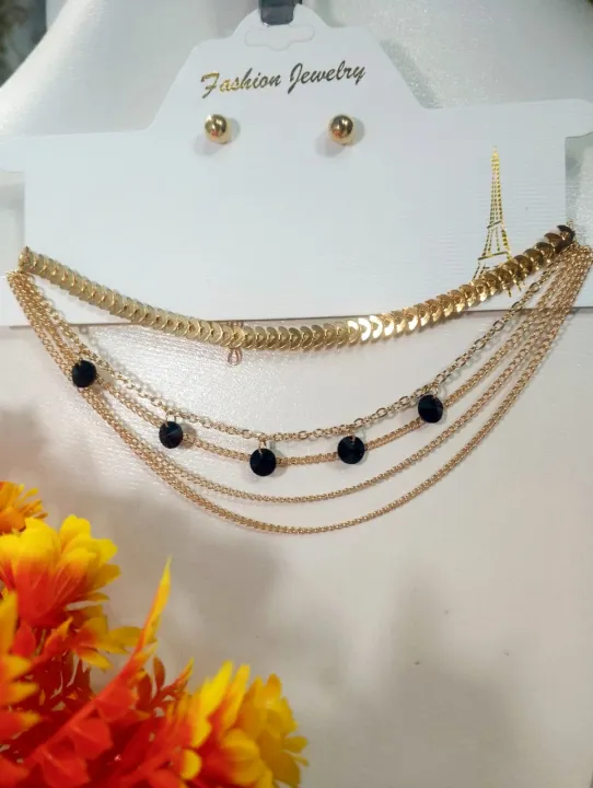Elegant%20Multi%20Layered%20Chains%20Designer%20Chokar%20Necklace%20with%20Earrings%20from%20Seek%20for%20Style%20-%20Image%204