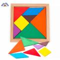 High Quality Children Toy Geometry Wooden Jigsaw Puzzle Tangram Puzzle Made Of Wood Educational Toys for Kids. 