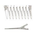 Hair Sectioning Clips, 12 Metal Single Hole Curl Setting Section Duckbill Hairpin for Hairdressing Salon. 
