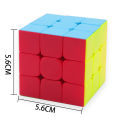 Stickerless 56mm Qiyi Warrior S Rubiks Cube 3x3 - Magic Speed Cube Puzzle Toys Rubik's Cube 3x3, Memory and Responsiveness Rubik Cube, Concentration Rubic Cube ( 56mm ) Rubix Cube. 