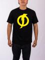 Static shock cotton printed t shirt for men-black. 