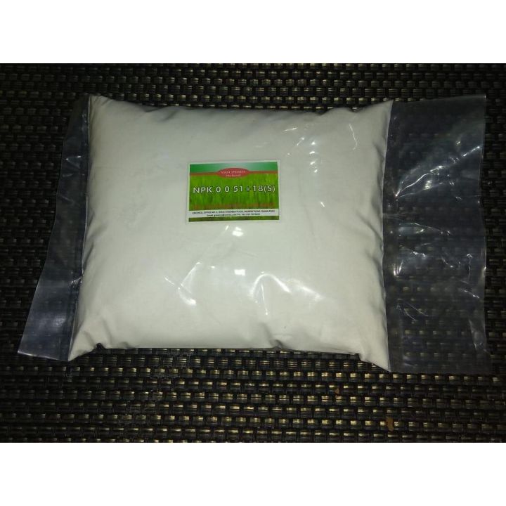 1 KG - NPK 0-0-51 + S (18) Imported Potassium Sulphate SOP Potash Fertilizer Hydrophonic