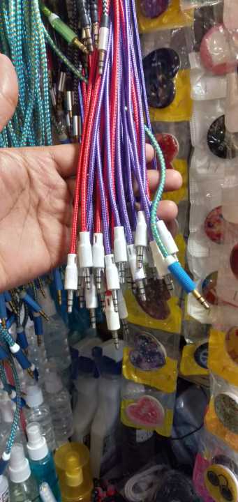 Aux Cable Car Stereo Wire 3.5mm Male to Male Car AUX Auxiliary Cord Audio Cable Compatibility Connect your ipod, iphone, tablet, smartphone or mp3 player to your car or home stereo Headphones