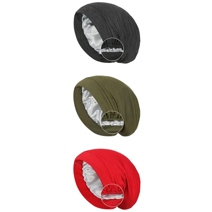 Satin%20Lined%20Bonnet%20Hat%20For%20Women%20Men%20Soft%20Adjustable%20Sleeping%20Hat%20Curly%20Hair%20Care%20Unisex%20Silk%20Night%20Hair%20Cap%20Muslim%20Turban%20HatNIUMAO%20-%20Image%204