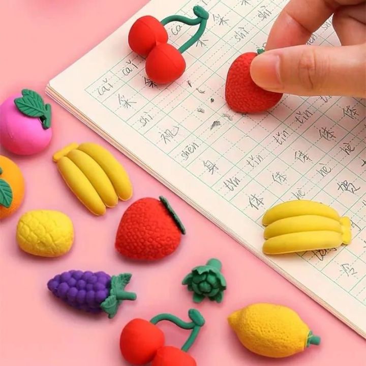 04%20PCS%20Erasers%20Lovely%20Shape%20Pencil%20Eraser%20Student%20Learning%20Stationery%20/%20Fruit%20Shape%20-%20Image%203
