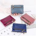 Fashion Pu Leather Coin Purse Women Mini Slim Purses Kids Coin Pocket Wallets Business Card Holder Zipper Money Change Pouch. 
