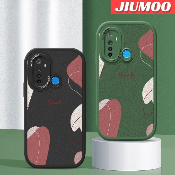 JIUMOO%20For%20Realme%205%205i%205s%206i%20Case%20Fashion%20Simple%20Morandi%20Thin%20New%20Design%20Leather%20Soft%20Back%20Cover%20Camera%20Protection%20Cases%20Shockproof%20Casing%20-%20Image%202