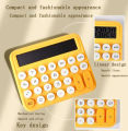 Mechanical Switch Calculator Aesthetic Calculator Cute 12 Digit Large Lcd Display Big Button Desk Calculator Colored Handheld Calculator for Everyday Life and Basic Office (Blue, Pink) - 1 Piece. 