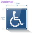 Disability Stickers 4 Sheets Disability Stickers Waterproof Scratch Resistant Clear Content Uv Resistant Disabled Wheelchair Sign Stickers Uv-resistant Disability Stickers. 