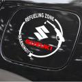 Fuel Tank Sticker(White) Suzuki Latest Style, Petrol Tank Decoration Stickers for Car. 