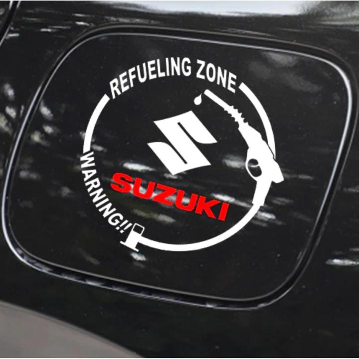 Fuel Tank Sticker(White) Suzuki Latest Style, Petrol Tank Decoration Stickers for Car