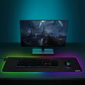 Mouse pad Gaming XXL  NATOL RGB NT-MP02 Extended Large Mouse Mat with 12 Light Effects, Non-Slip Rubber Base, Smooth Surface, for Keyboard & Mouse 31.5 x 11.8 inches. 