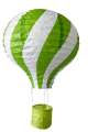 Hot air balloon handmade paper shopping mall DIY striped modern minimalist kindergarten decoration lantern. 