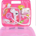 PEZYOX Doctor Play Set with Pink Trolley Suitcase and Light and Sound Effects for Kids. 