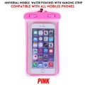 Universal Water Proof Mobile Pouch - Transparent Pouch - Easy To Carry - Compatible With All Mobiles - Extra Safety For Mobile Phone - Waterproof Case Underwater PVC Bag Transparent Touch Screen Premium Cell Phone Pouch Cover For Travel. 