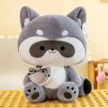 PREATY   25/30/40cm Stupid and Cute Heart to Heart Raccoon Doll Plush Toy Soft Stuffed Children's Gift. 
