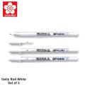 Sakura Gelly Roll White Gel Pen (05/08/10) 3 pcs - White Gel Pen. 