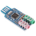 CM108 USB Drive Free USB Sound Card Laptop Computer External Sound Card Module. 